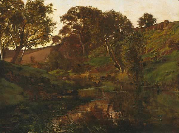 Julian Ashton Evening, Merri Creek oil painting image